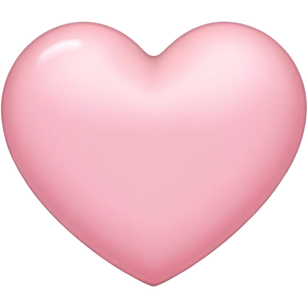 Light pink heart emoji