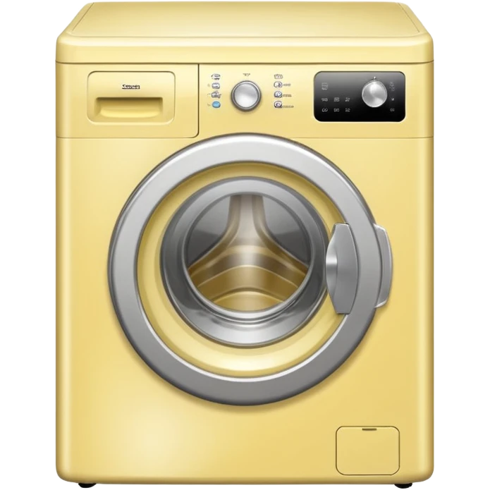 pale yellow simple washing machine emoji