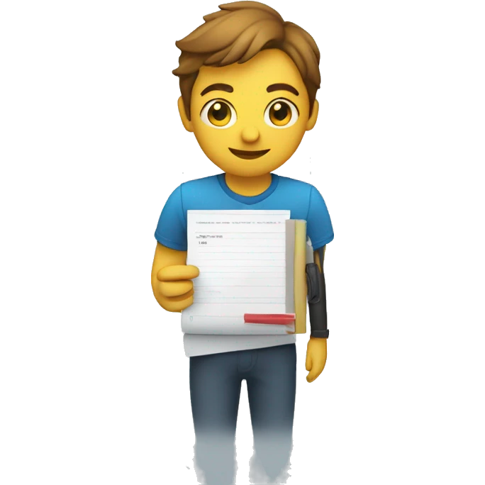 VIDEO EDITOR HOLDING A CHECK LIST emoji