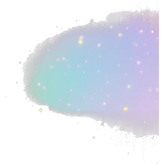 Shiny Iridescent Pastel Glittery Sparkle Rainbow emoji