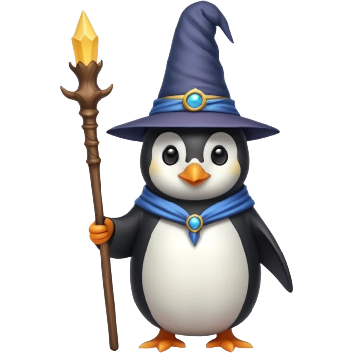 Penguin Wizard emoji