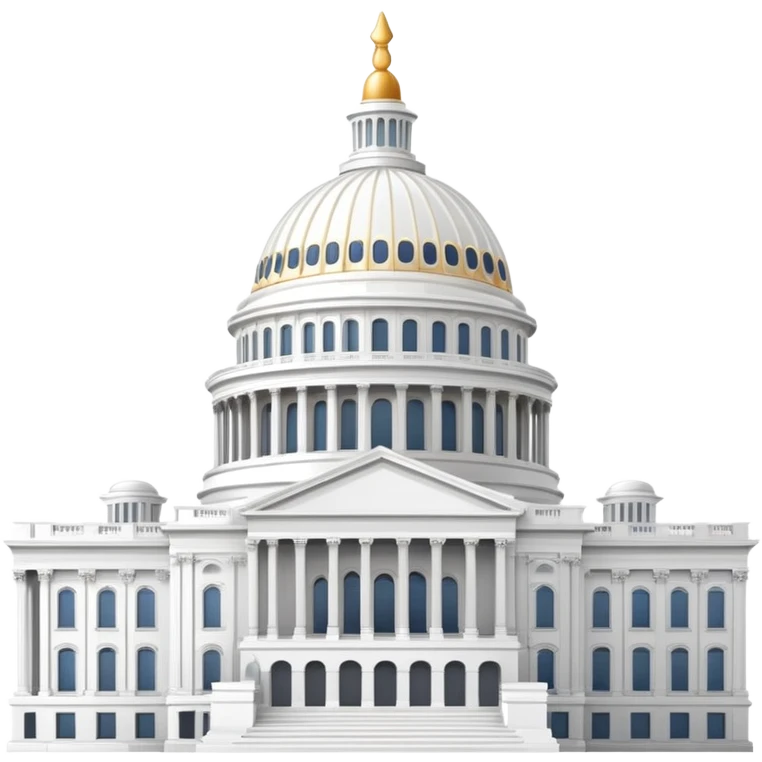 Capitol building with dome emoji