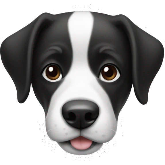 Dog Black and white emoji