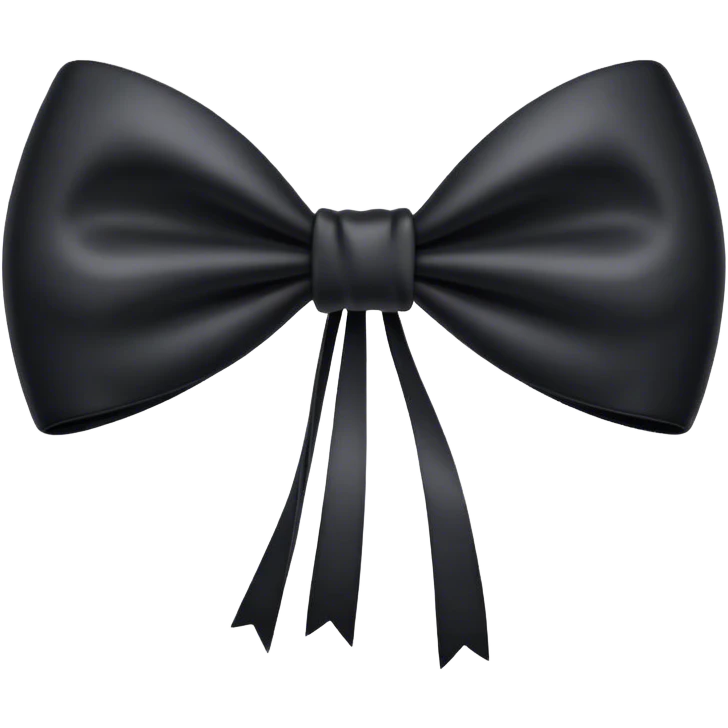 black bow emoji