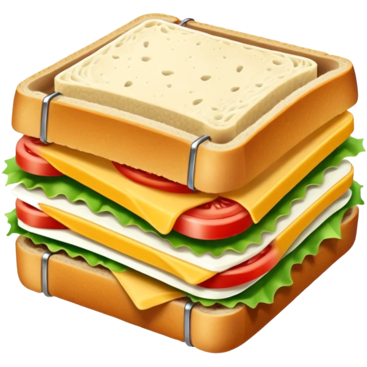 A buckle in a Sandwhich emoji