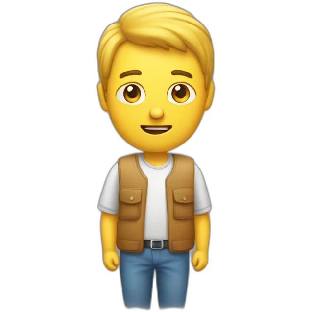 homme avec une télé sur la téte emoji