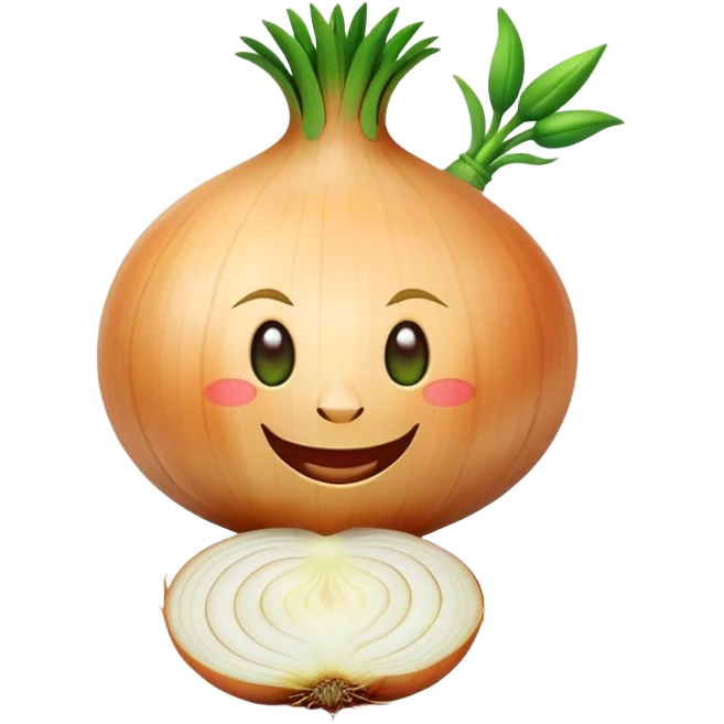 Smiling onion  emoji