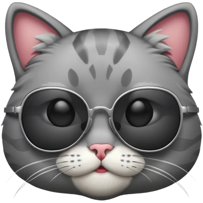 Cat wearing sunglasses emoji
