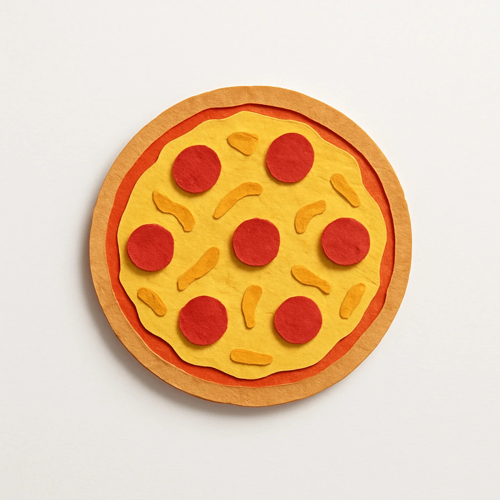 circular whole cheese pizza emoji