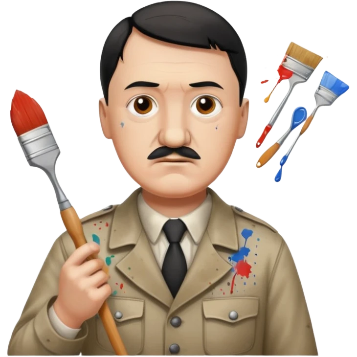  hitler painting a room emoji