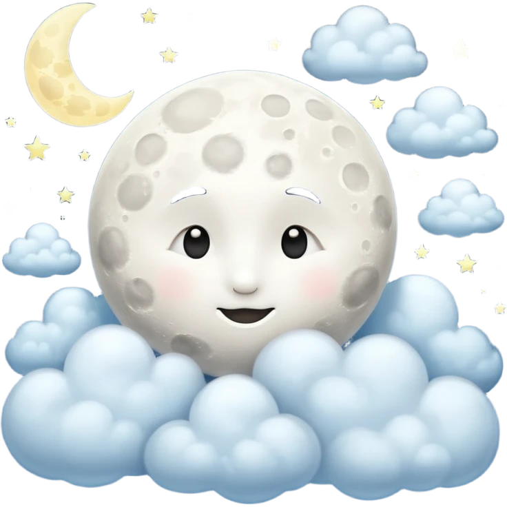 moon with clouds emoji