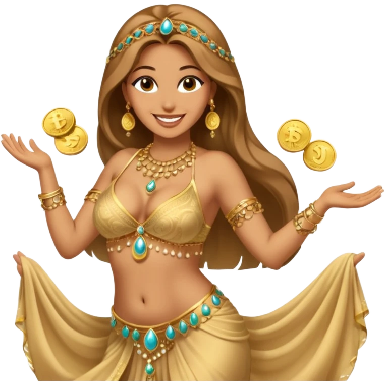naked bellydancer with boobs bigger than her head emoji