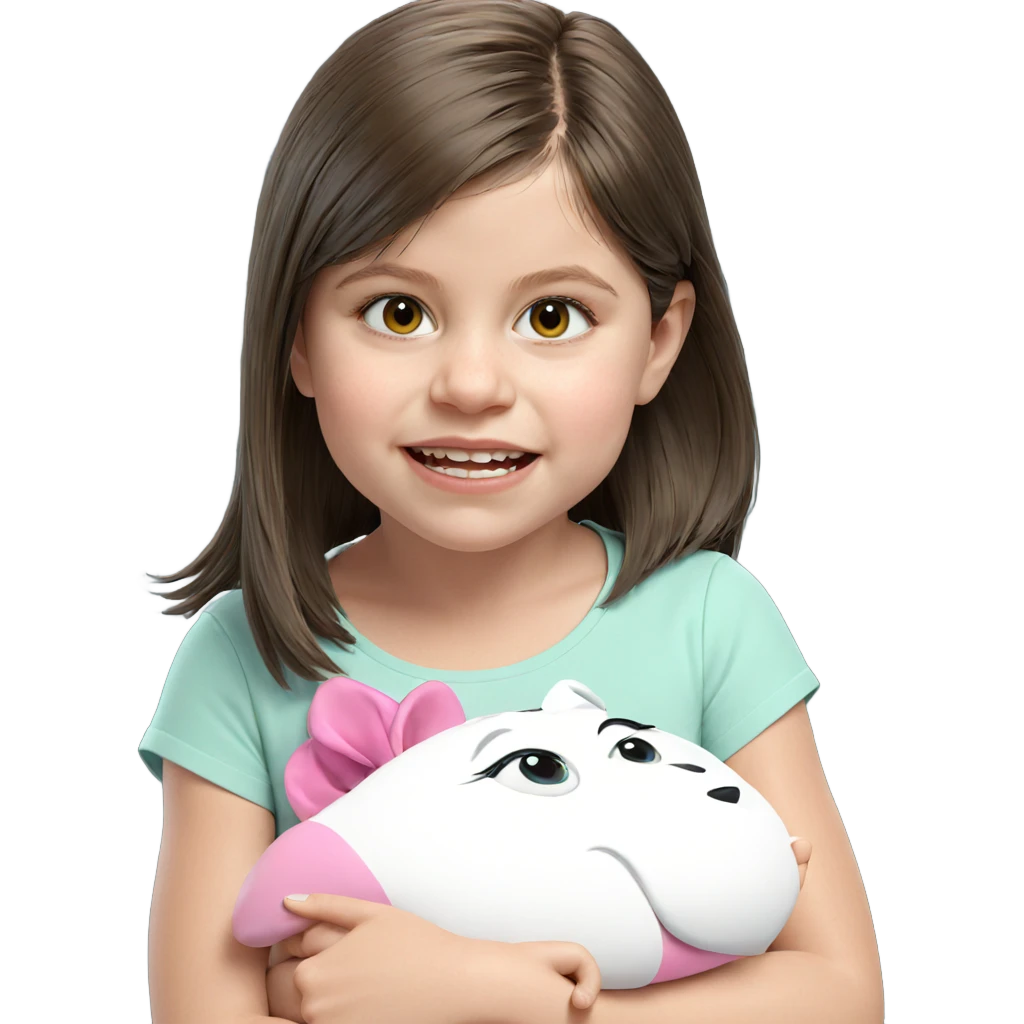 realistic portrait of girl emoji