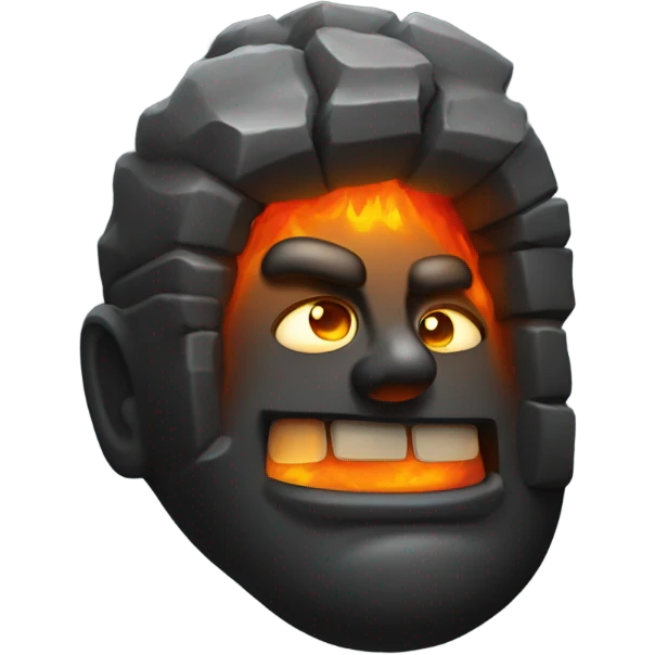 dark iron furnace fire face emoji