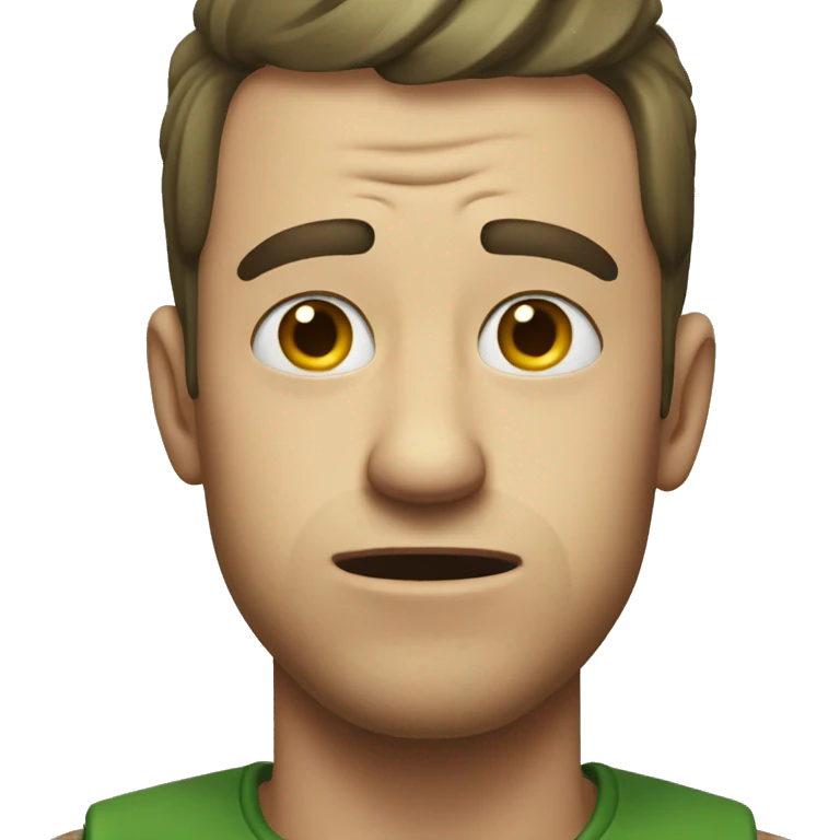 a guy crying pickles emoji