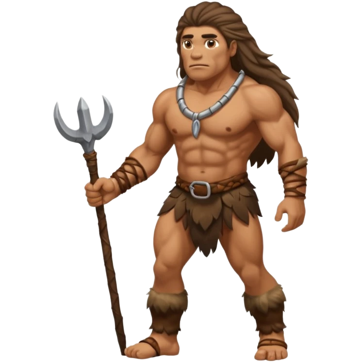a stone age man walking full view  emoji