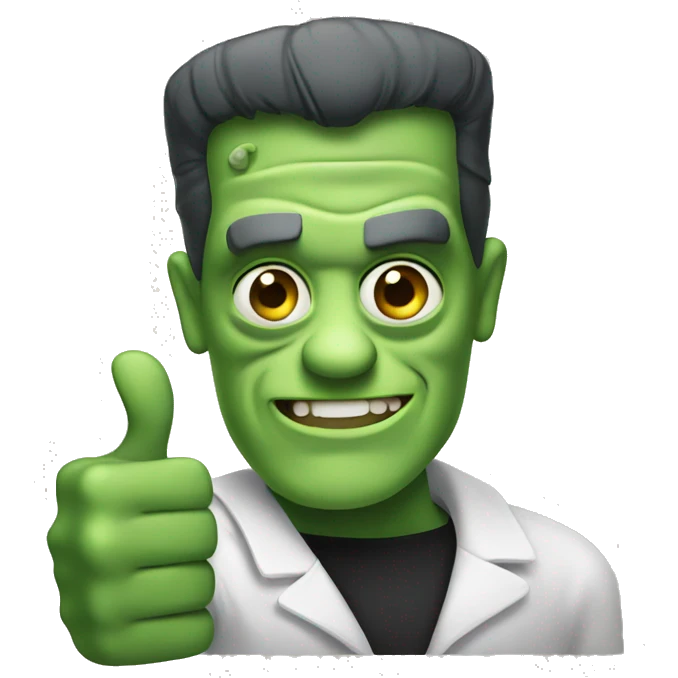 Frankenstein thumbs up emoji