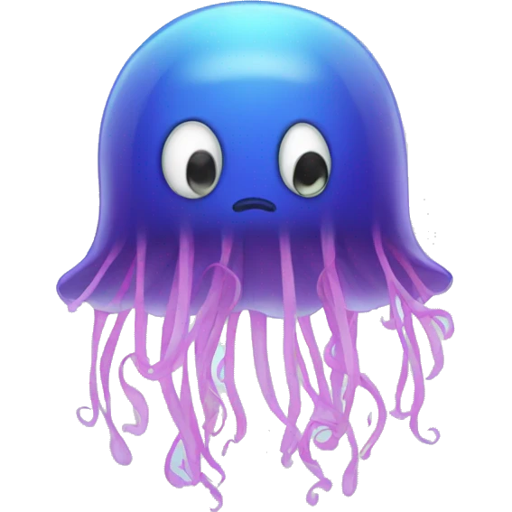 Sad jellyfish emoji