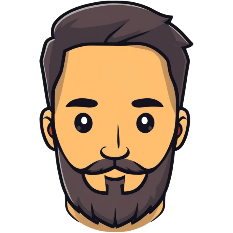 man with beard emoji