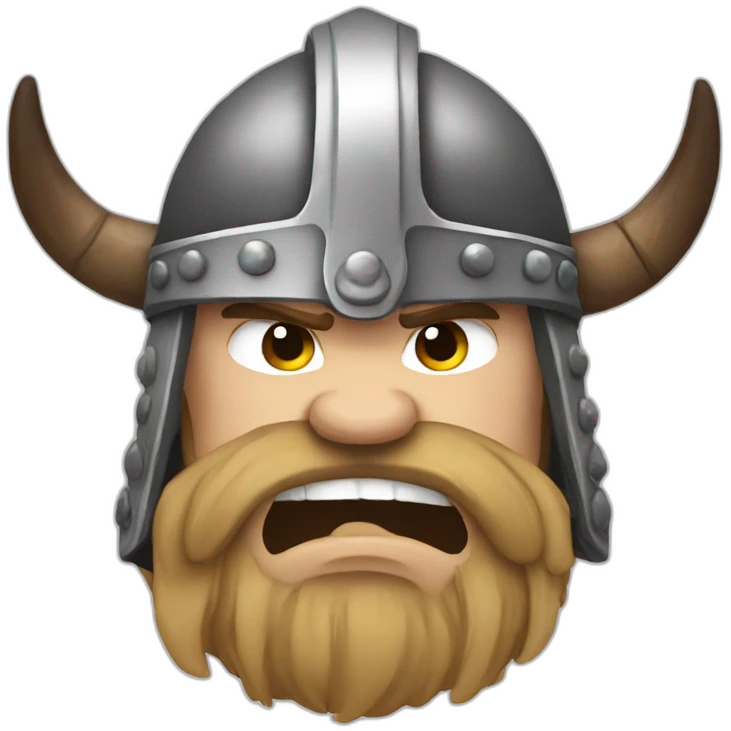Angry viking sticker emoji