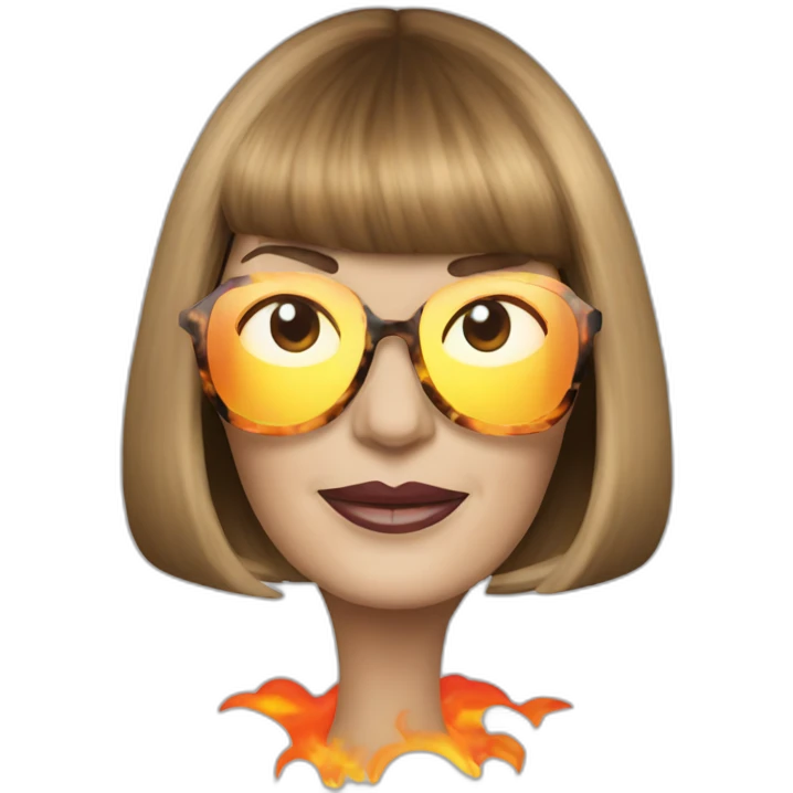 Anna wintour on fire emoji