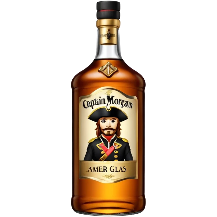 Bouteille de Captain Morgan, 1 l emoji