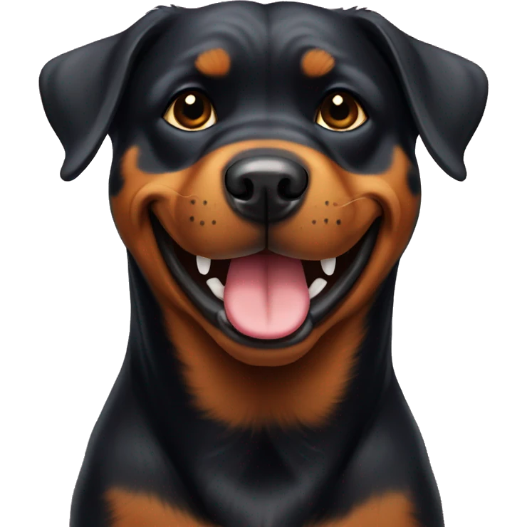 Happy Rottweiler  emoji