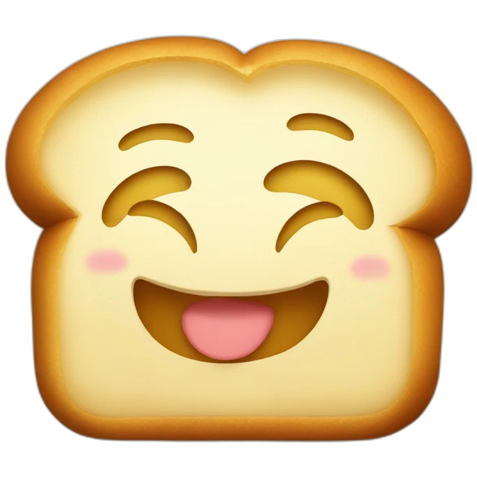 Happy Bread after hard exercice emoji