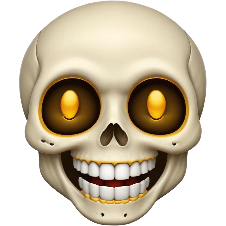 Skull laughing ￼ emoji