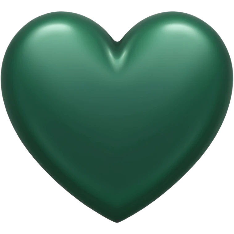 Dark green heart emoji