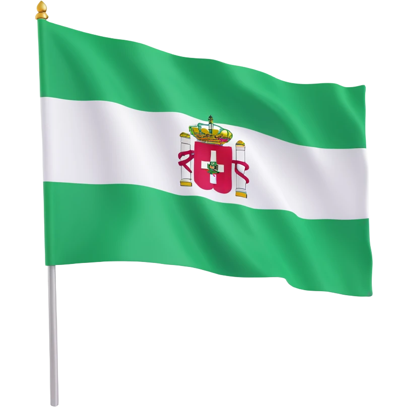 flag of Andalucía, Spain emoji