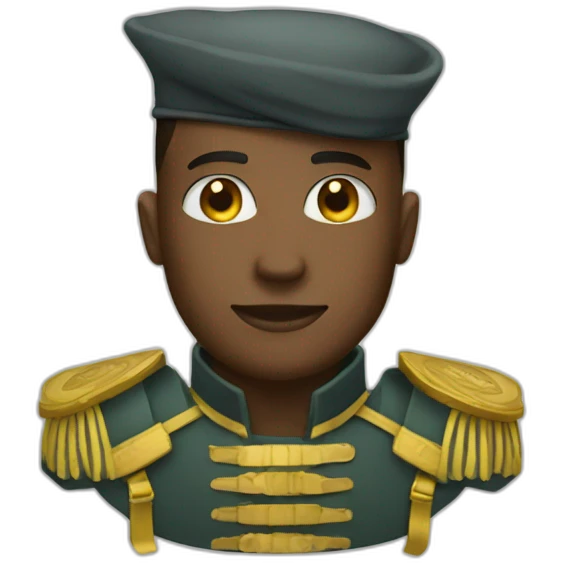 a handsome money soldier emoji