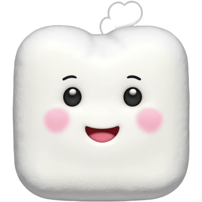 Marshmallow love emoji