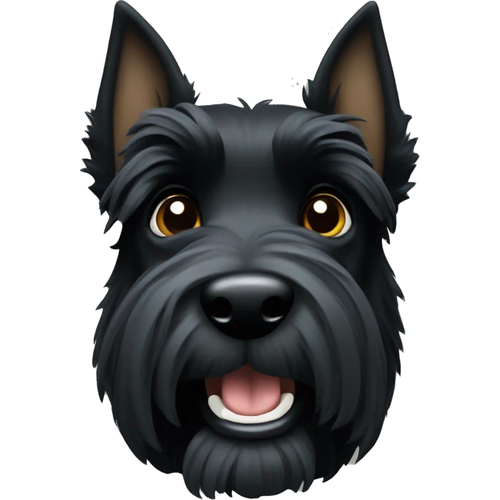 Black Scottish terrier emoji