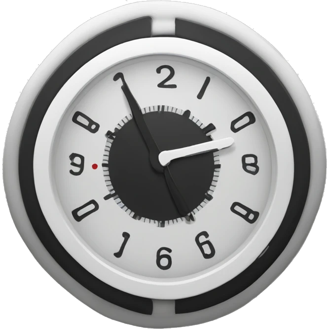 Reloj de arena color negro y blanco  emoji