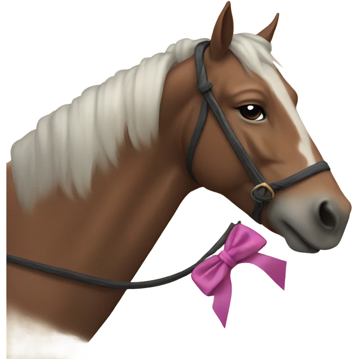 Horse with a bow  emoji