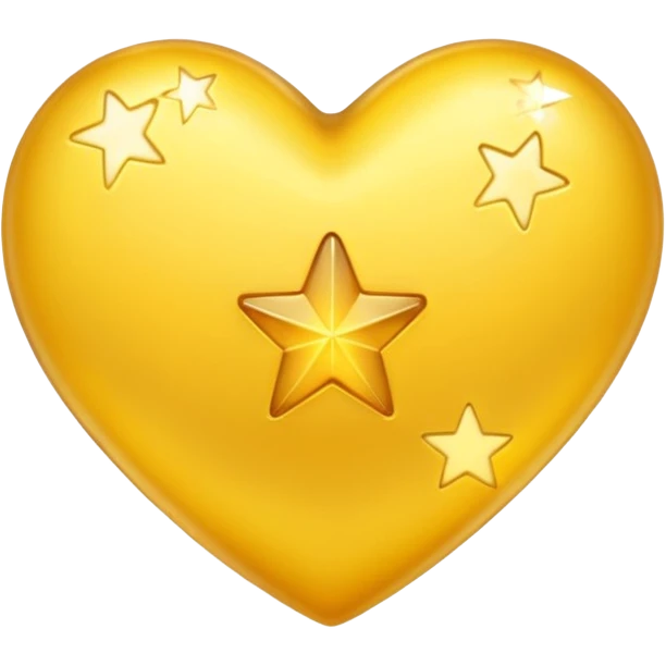 yellow heart with a star emoji