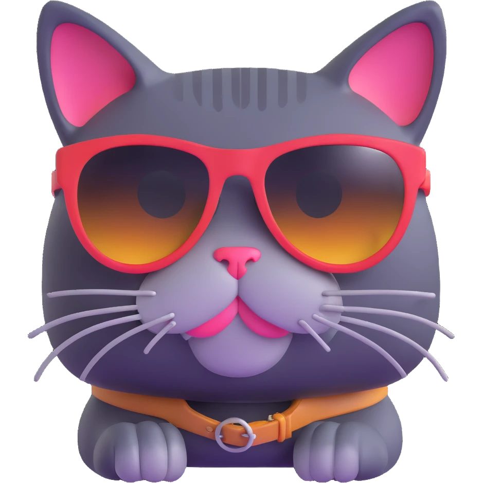 cat wearing sunglasses emoji