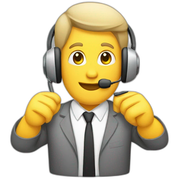 auriculares call center emoji