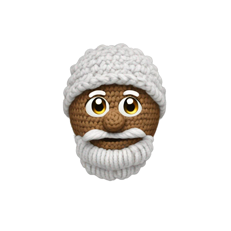 crochet with wool emoji
