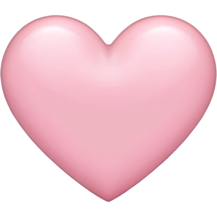 Light pink heart emoji