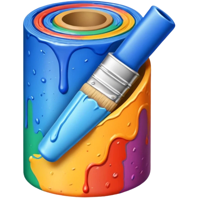 theme paint roll emoji