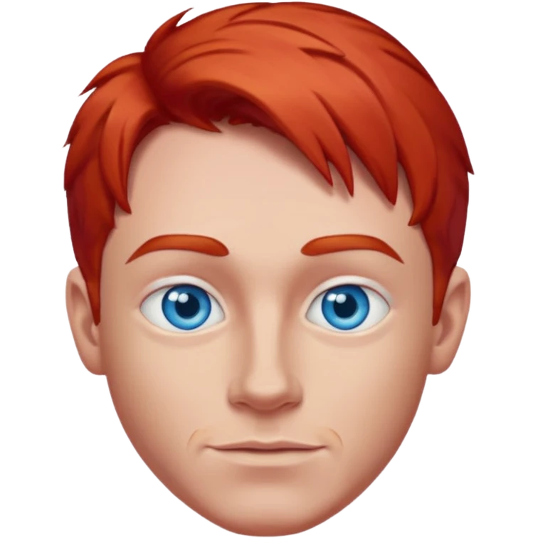 Dave Farrell with blue eyes, red hair emoji