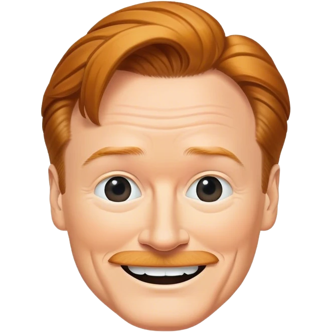 conan o'brien classic round smiley emoji emoji