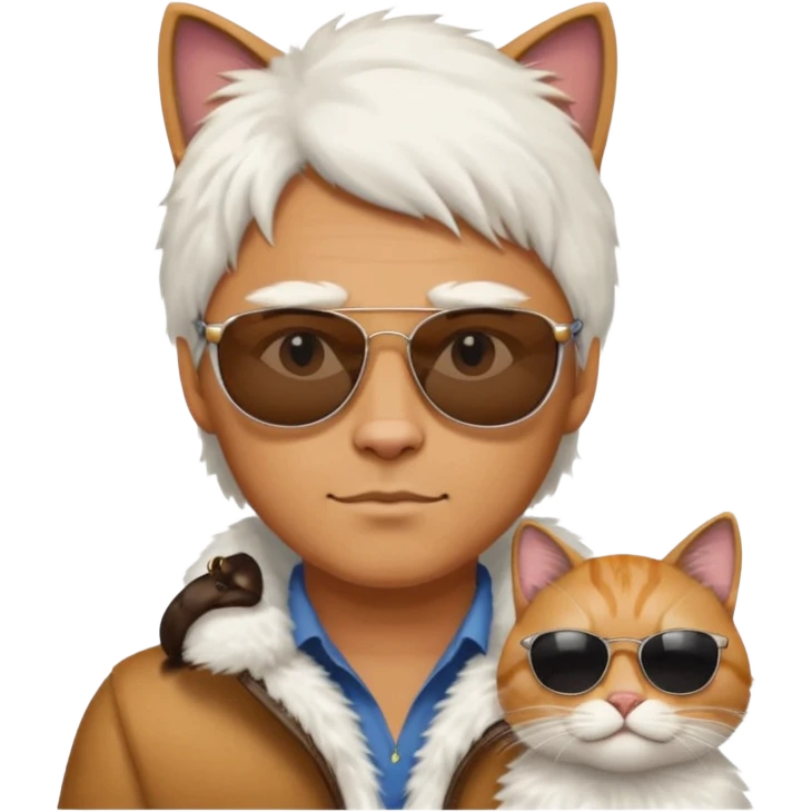 Can you make these emojis one 😎😼 emoji