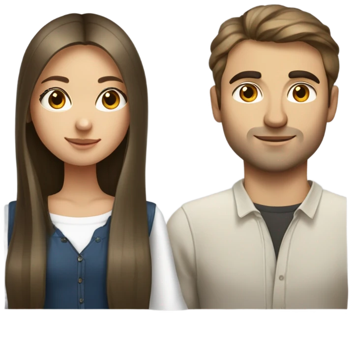 Russian girl and Azerbaijani guy emoji