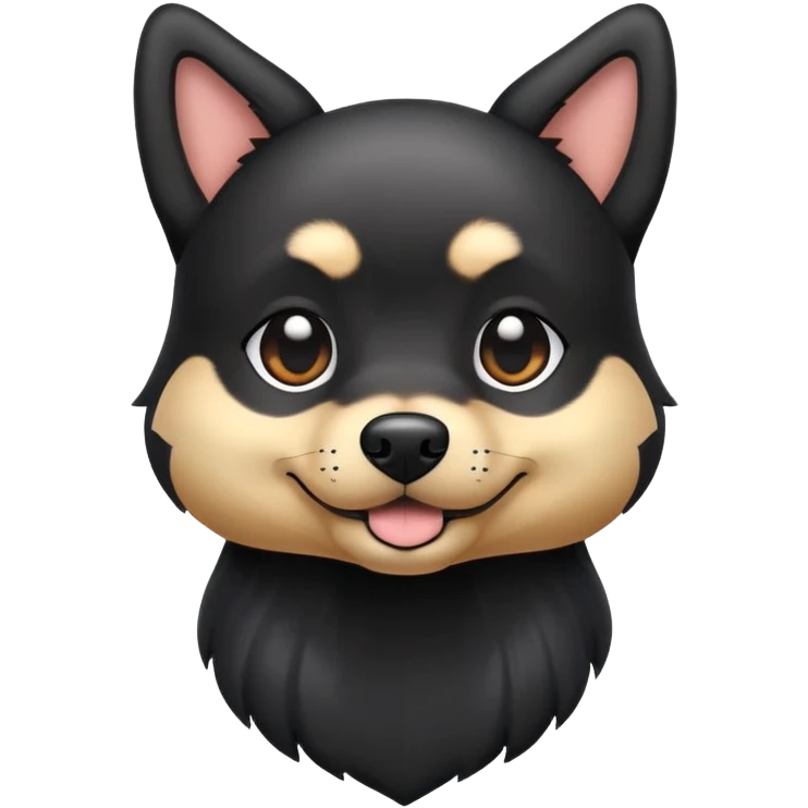 Dog black  emoji