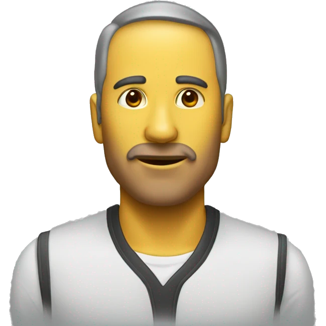 искусственный интеллект как желтый смайл emoji