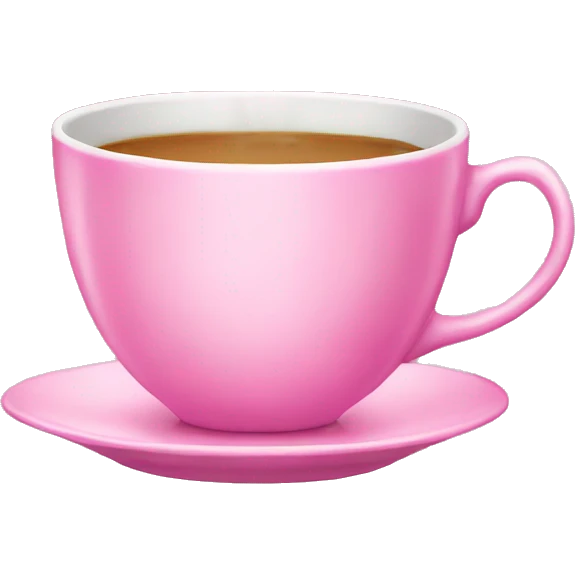 Pink teacup emoji