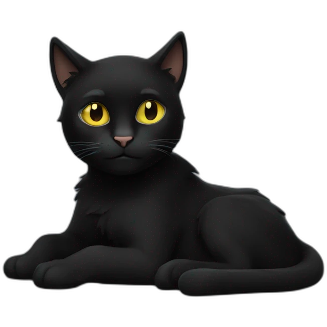 Chat noir emoji